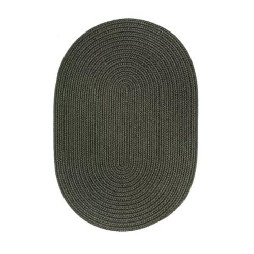 Rhody Dark Sage Braided Area Rug