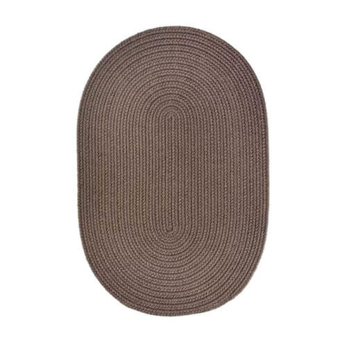 Rhody Dark Taupe Braided Area Rug