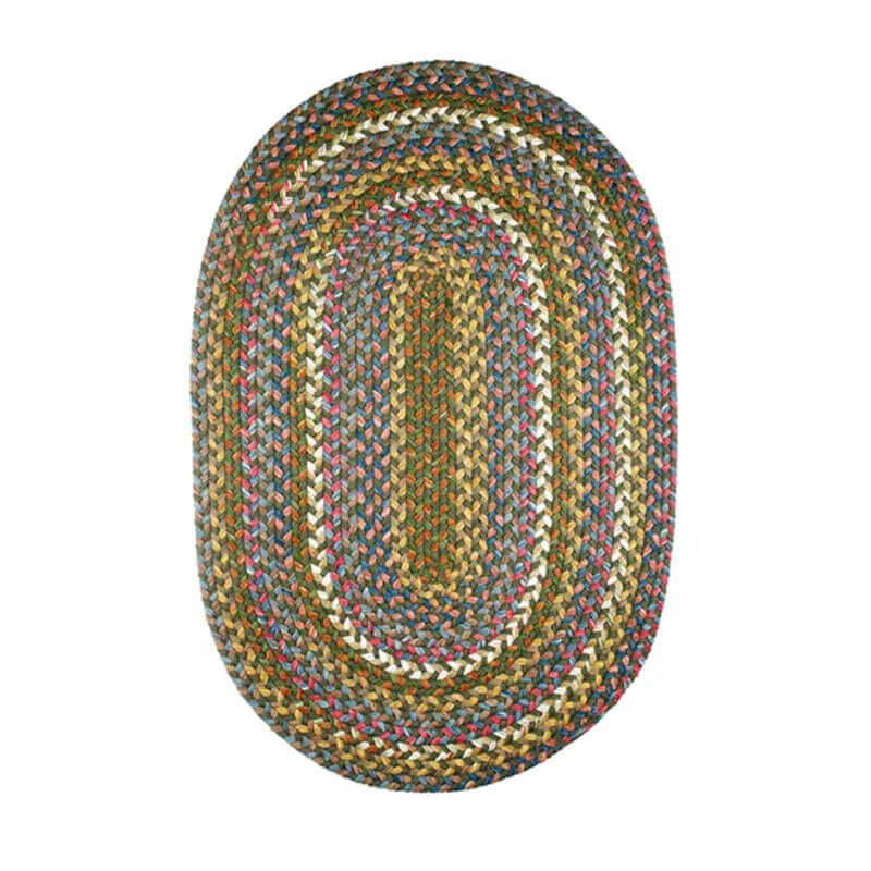 Rhody Emerald Braided Area Rug