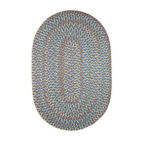Rhody Marina Blue Braided Area Rug