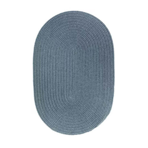 Rhody Ocean Blue Braided Area Rug