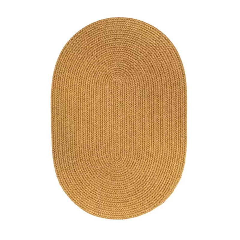 Rhody Vintage Gold Braided Area Rug