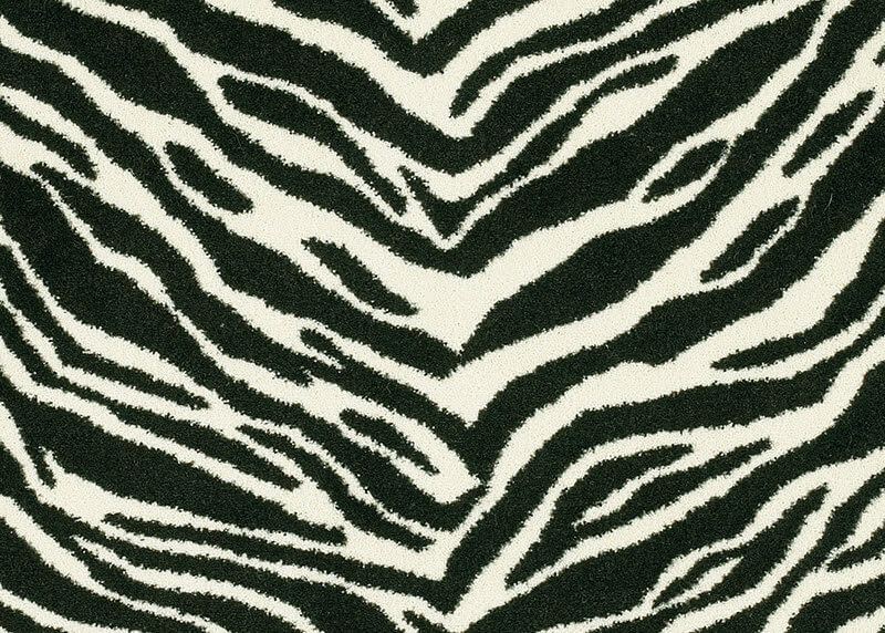 Milliken Exotic Journey Zebra Pattern Area Rug |  3/8” Thick Cut Pile | Customize Your Size