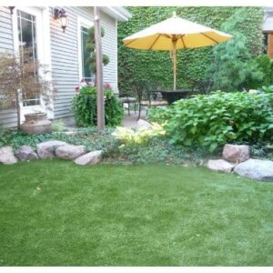 Natural 54 Premium Synthetic Grass Turf – 7'6" x Custom Length, 1.5" Thick, Green with Tan Thatch, Drainage Holes (Indoor/Outdoor)