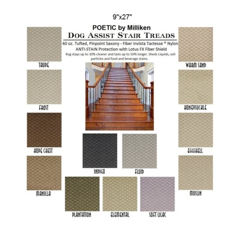 Poetic II DOG ASSIST Carpet Stair Treads