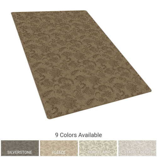 Milliken Arietta Indoor Floral Rugs | 3/8" Thick, 40 oz Cut Pile | Custom Sizes & Colors