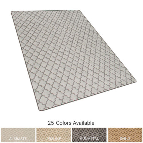 Milliken Cavetto Moroccan-Inspired Indoor Area Rug Collection | 3/8" Thick, 40 oz Cut Pile, Multiple Colors & Customizable Sizes