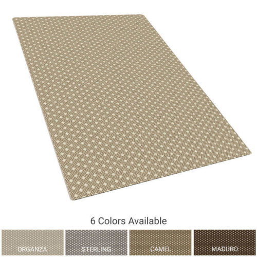 Milliken Diamante Indoor Pattern Area Rug Collection | 3/8" Thick 40 oz Cut Pile in Multiple Colors | Customize Your Size