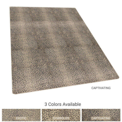 El Venado Animal Print Area Rug Upscale Luxury Collection