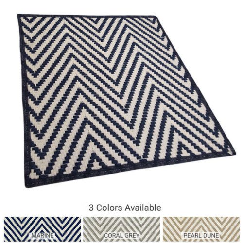 Hatteras Island Custom Cut Indoor Outdoor Woven Chevron Collection