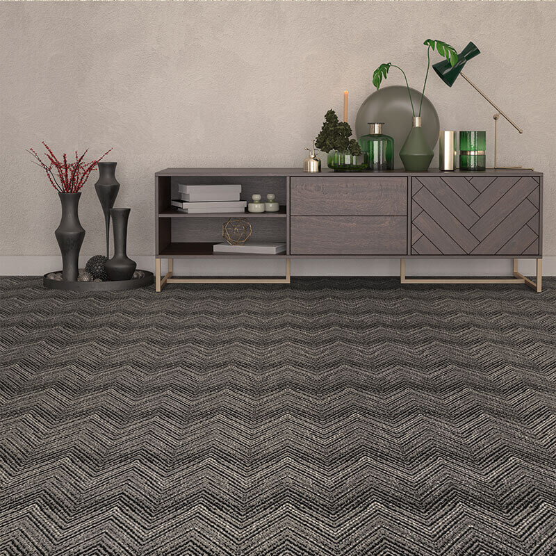 Wow Chevron Pattern Luxury Area Rug Festival Collection - Room