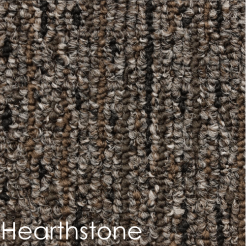 Durango Level Loop Area Rug Collection | Durable Synthetic Fiber in Hearthstone