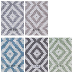 Diamond Head Custom Cut Indoor Outdoor Area Rug Collection - 5 Colors Available