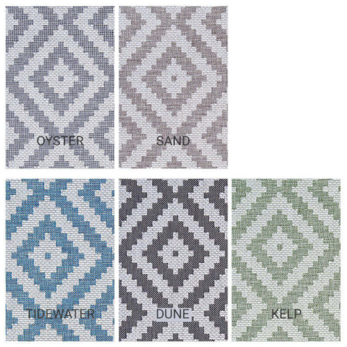 Diamond Head Custom Cut Indoor Outdoor Area Rug Collection - 5 Colors Available