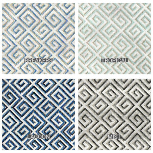 San Clemente Custom Cut Indoor Outdoor Area Rug Collection - 4 Colors Available