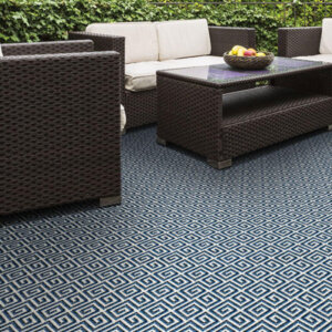 San Clemente Custom Cut Indoor Outdoor Area Rug Collection - Room