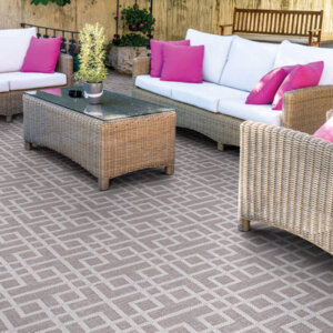 Sunset Beach Custom Cut Indoor Outdoor Area Rug Collection - Room