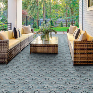 Barbados Custom Cut Indoor Outdoor Area Rug Collection - Room