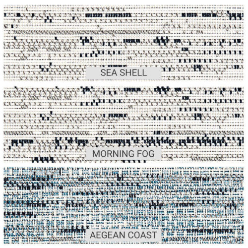 San Juan Custom Cut Indoor Outdoor Area Rug Collection - 3 Colors Available