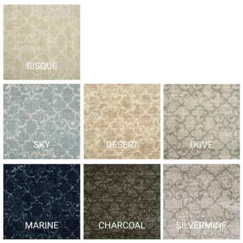 London Town Custom Cut Contemporary Indoor Area Rug Collection - 7 colors available