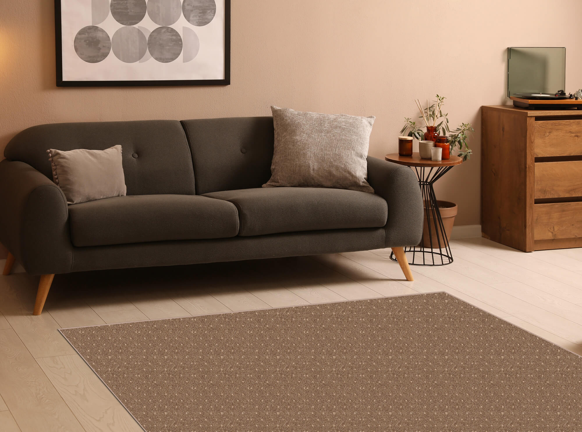 Power Point Indoor Pattern Area Rug Collection – Durable Berber in Multiple Colors