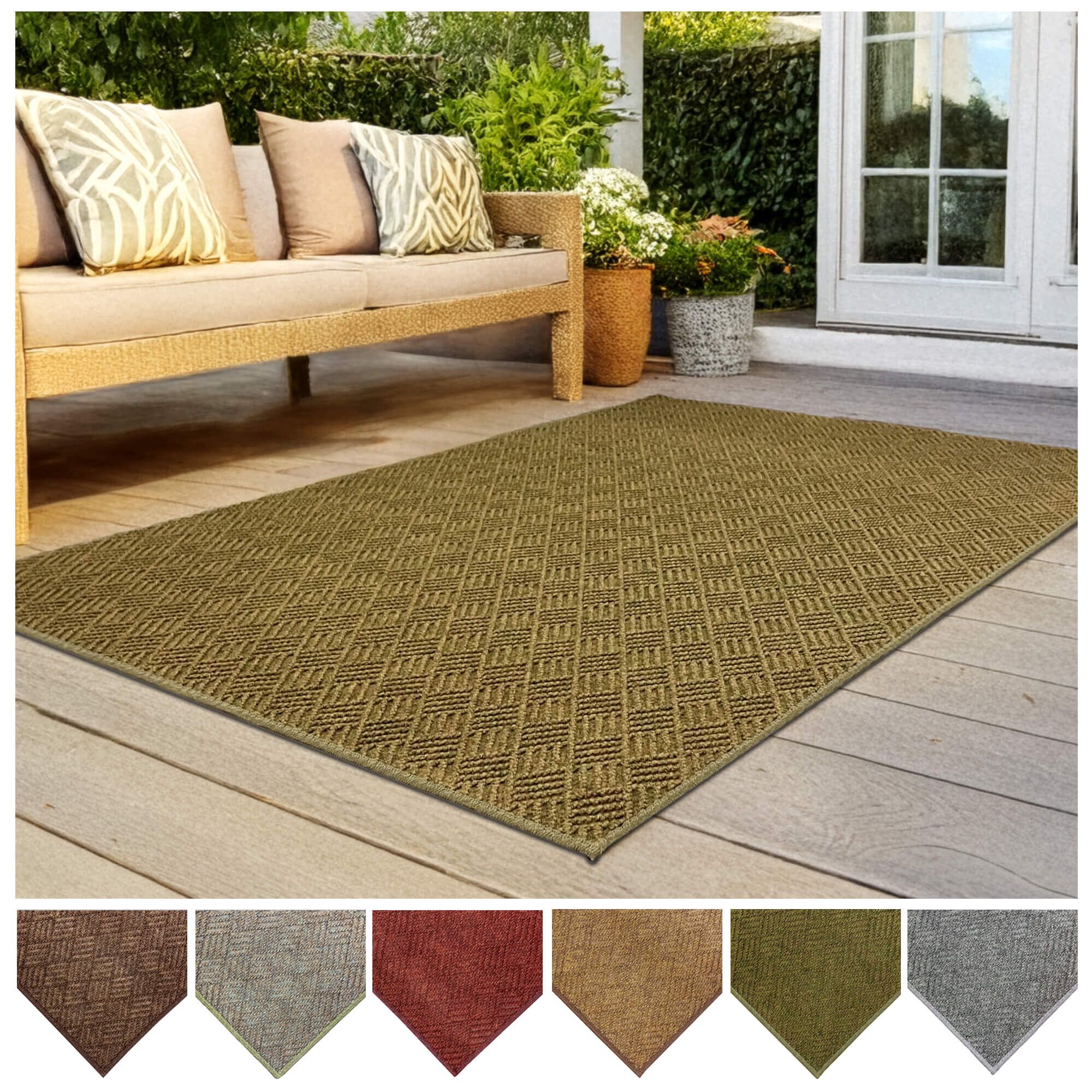 Dreamweaver Indoor-Outdoor Area Rug Carpet | 1/4” Thick Soft Area Rug | Custom Sizes & Shapes Available